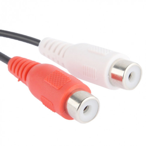 2 RCA AV Femelle À 1 RCA Mâle Y Splitter Câble Vidéo Adaptateur, Longueur: 26.5cm S20954301-04