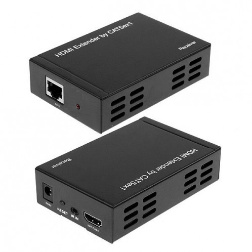 Transmetteur Full HD 1080P HDMI vers Extender + Récepteur sur un 100m CAT5E / CAT6 (TCP / IP) SH0965716-07