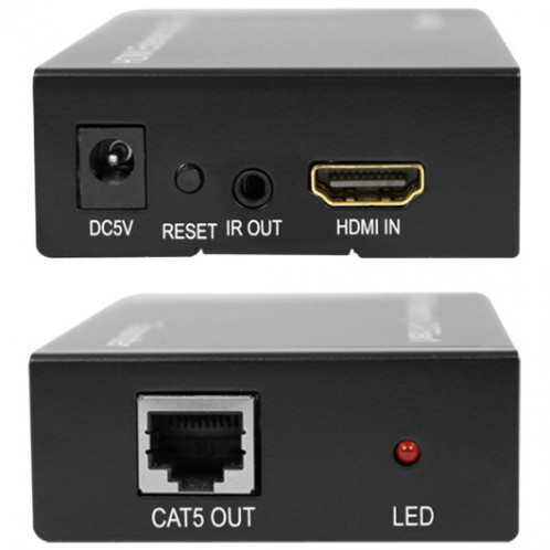 Transmetteur Full HD 1080P HDMI vers Extender + Récepteur sur un 100m CAT5E / CAT6 (TCP / IP) SH0965716-07