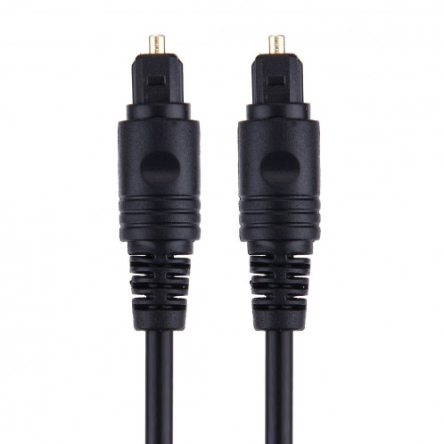 Câble audio numérique de fibre optique de prise mâle à mâle de prise de 4.0mm OD pour DVD HDTV, longueur: 2m (noir) SH0971758-05