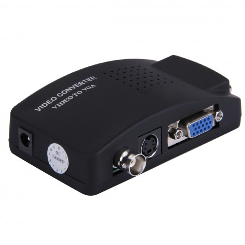 Convertisseur vidéo BNC / S-Video vers VGA (Noir) SB1000105-09