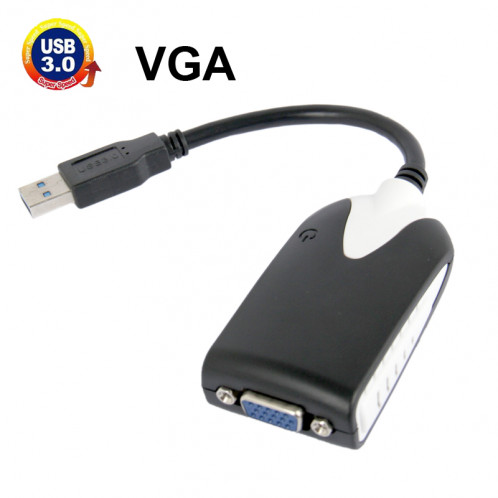 Adaptateur d'affichage USB 3.0 vers VGA, résolution: 1920 x 1080 (noir) SU1014348-05