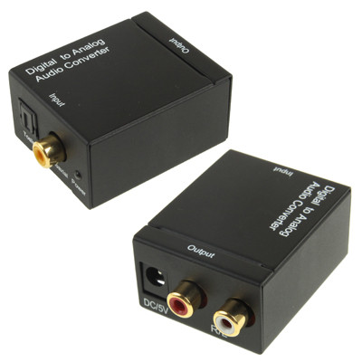 Convertisseur audio numérique coaxial Toslink vers analogique RCA (noir) SD1219170-08