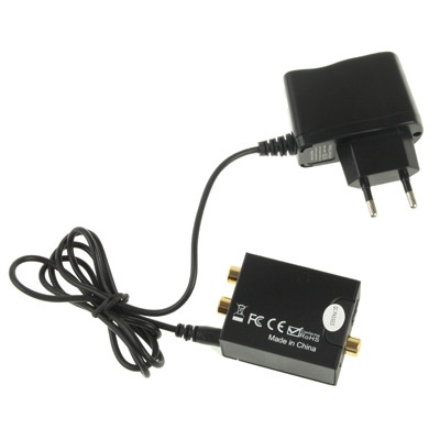 Convertisseur audio numérique coaxial Toslink vers analogique RCA (noir) SD1219170-08