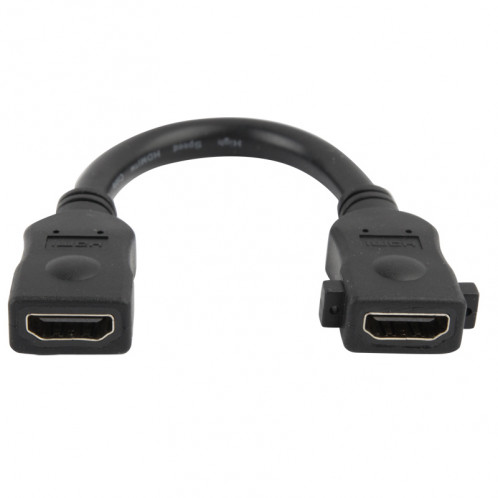 Câble HDMI femelle à femelle 18 broches 18cm (noir) SH1226797-03