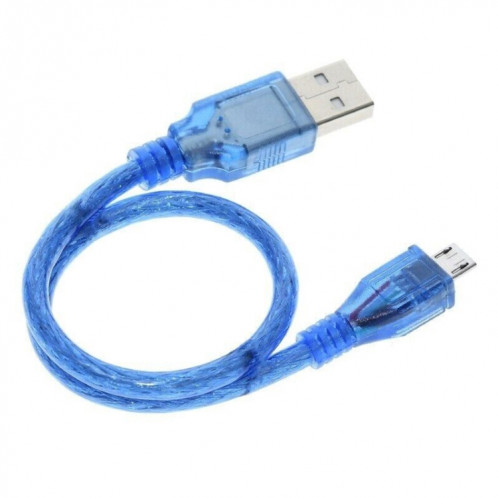 Câble adaptateur USB 2.0 vers micro USB mâle, longueur : 30 cm (bleu) SH1332307-06