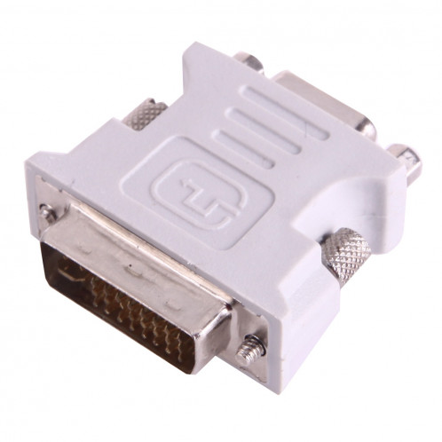 Convertisseur adaptateur DVI-I mâle à double liaison 24 + 5 à 15 broches vidéo VGA (gris) SD546W880-05