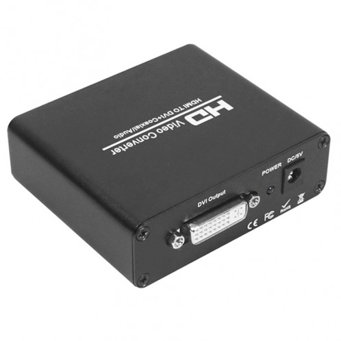 HDV-339 Full HD HDMI vers DVI + Adaptateur convertisseur audio stéréo numérique / coaxial analogique (noir) SH568B575-05