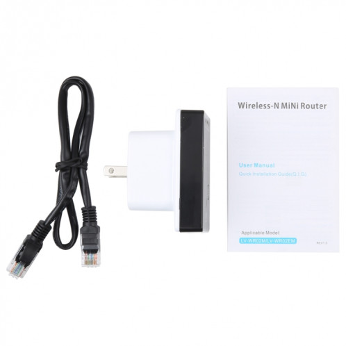Mini routeur sans fil N 300 Mbps, prise en charge des modes de fonctionnement AP / Client / routeur / pont / répéteur, livraison aléatoire de signe SH17171283-07