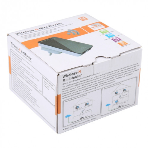 Mini routeur sans fil N 300 Mbps, prise en charge des modes de fonctionnement AP / Client / routeur / pont / répéteur, livraison aléatoire de signe SH17171283-07