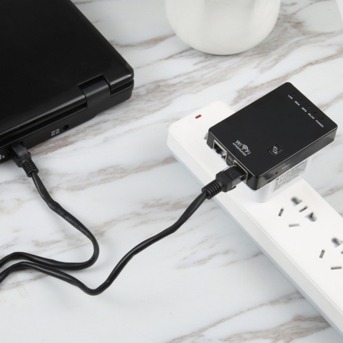 Mini routeur sans fil N 300 Mbps, prise en charge des modes de fonctionnement AP / Client / routeur / pont / répéteur, livraison aléatoire de signe SH17171283-07