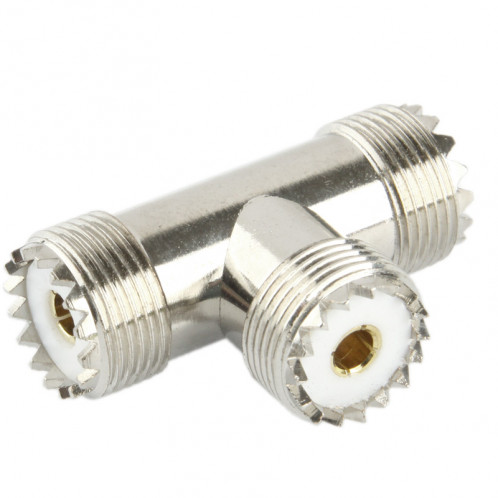 UHF Femelle à 2 x UHF Adaptateur Femelle (Argent) SU18651731-06