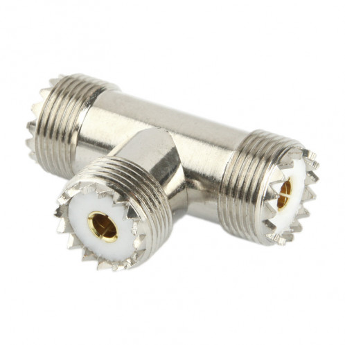 UHF Femelle à 2 x UHF Adaptateur Femelle (Argent) SU18651731-06