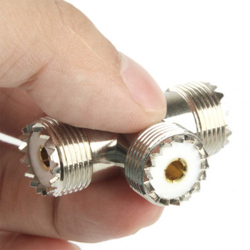 UHF Femelle à 2 x UHF Adaptateur Femelle (Argent) SU18651731-06