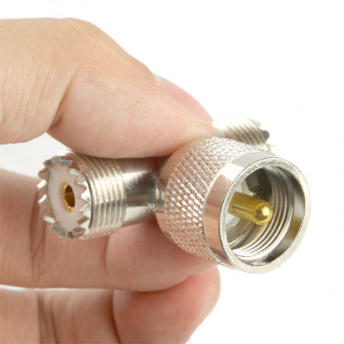 UHF Mâle à 2 x UHF Adaptateur Femelle (Argent) SU18661851-06