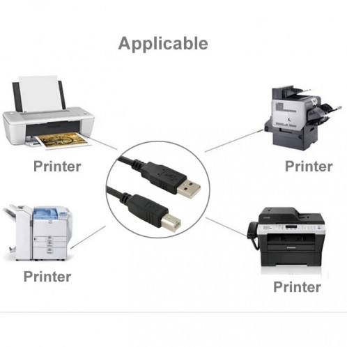 Câble d'extension / de transfert de données / d'imprimante USB 2.0 A mâle vers B mâle, longueur: 4.5m SC2197549-05