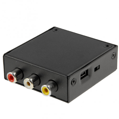 HDV-M610 Adaptateur Convertisseur Vidéo Full HD 1080P HDMI vers AV / CVBS Mini Taille (Noir) SH2360787-06