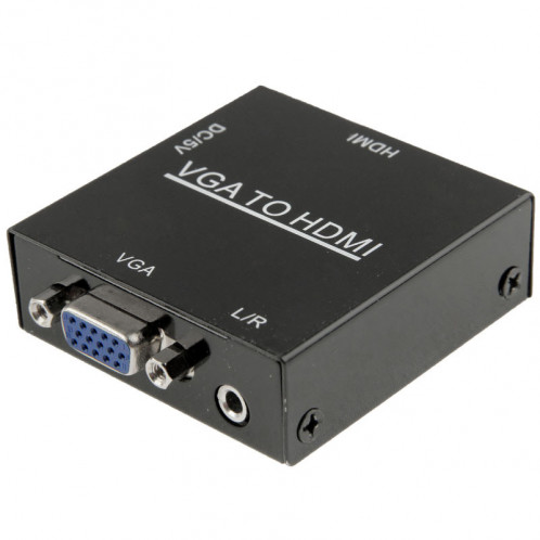 HD 1080P HDMI Mini VGA vers HDMI Scaler Box Adaptateur convertisseur vidéo numérique audio pour PC / HDTV SH23621008-07