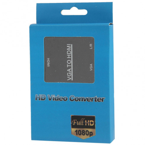 HD 1080P HDMI Mini VGA vers HDMI Scaler Box Adaptateur convertisseur vidéo numérique audio pour PC / HDTV SH23621008-07
