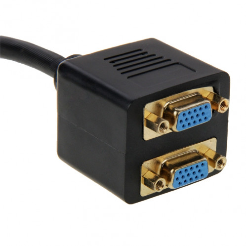 30cm DVI 24 + 5 broches mâle vers 2 VGA femelle Splitter Cable (Noir) S3500B536-04