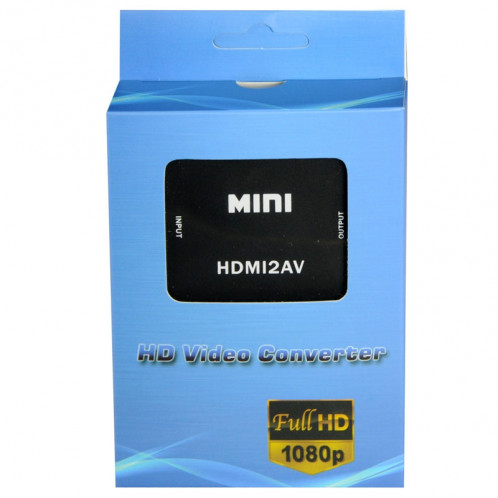 VK-126 Adaptateur Convertisseur Vidéo HD HDMI vers AV / CVBS Mini HD SH25471927-06