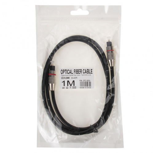 Câble fibre optique audio numérique Toslink M à M, OD: 5.0mm, Longueur: 1m SH2780332-05
