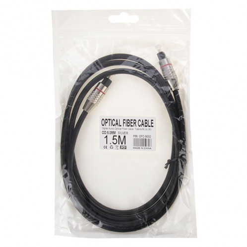 Câble fibre optique audio numérique Toslink M à M, OD: 5.0mm, longueur: 1.5m SH2781388-05