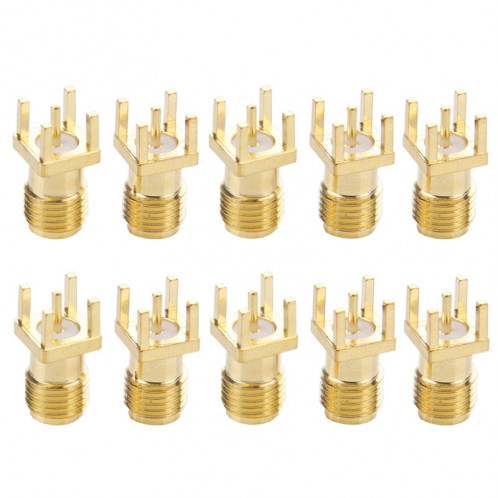 10 PCS plaqué or femelle SMA plaque de montage de panneau de montage de la même façon adaptateur de connecteur RF S136221278-04