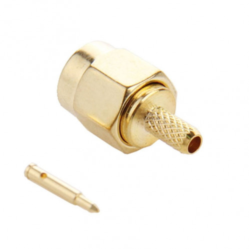 10 PCS plaqué or embout mâle SMA Connecteur RF Pin Connecteur pour câble RG174 / RG316 / RG188 / RG179 S13627957-04