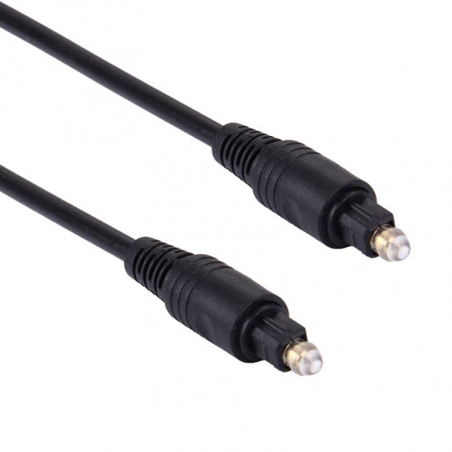 Câble Toslink à fibres optiques audio numérique, longueur de câble: 1 m, OD: 4.0 mm (plaqué or) SH10111009-04