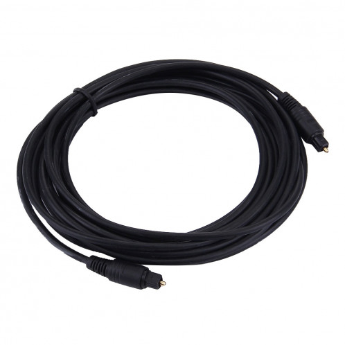 Câble Toslink fibre optique audio numérique, longueur de câble: 5 m, ext: 4,0 mm (plaqué or) SH10121574-03