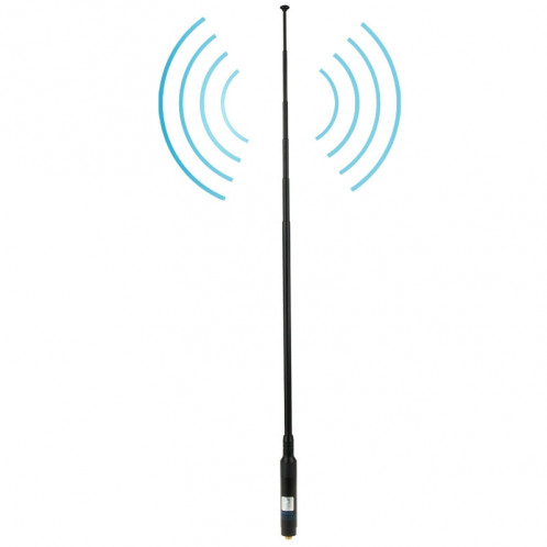 RH660S Dual Band 144 / 430MHz Antenne de poche téléscopique SMA-F à gain élevé pour talkie-walkie, antenne Longueur: 108.5cm SR5202196-07