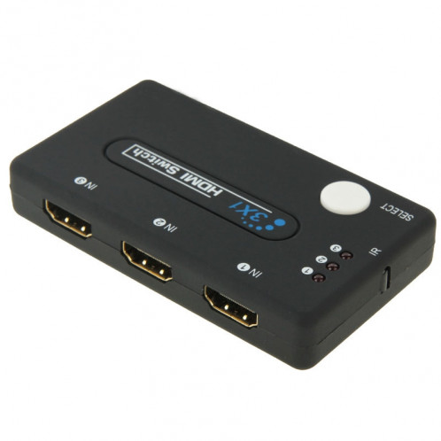 Mini sélecteur 3x1 HD 1080P HDMI V1.3 avec télécommande pour HDTV / STB / DVD / Projecteur / DVR SH5624717-09