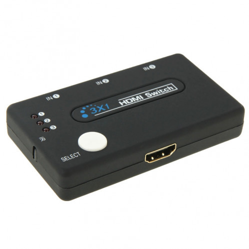 Mini sélecteur 3x1 HD 1080P HDMI V1.3 avec télécommande pour HDTV / STB / DVD / Projecteur / DVR SH5624717-09