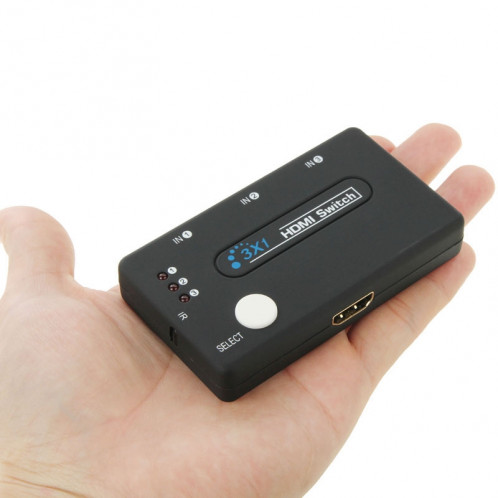 Mini sélecteur 3x1 HD 1080P HDMI V1.3 avec télécommande pour HDTV / STB / DVD / Projecteur / DVR SH5624717-09