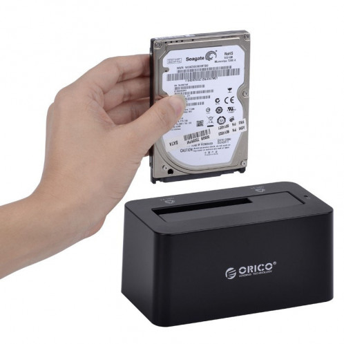ORICO 6619US3 5Gbps Super Speed ​​USB 3.0 vers SATA Disque dur Station d'accueil pour 2,5 pouces / 3,5 pouces disque dur (Noir) SO692B1080-012