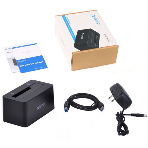 ORICO 6619US3 5Gbps Super Speed ​​USB 3.0 vers SATA Disque dur Station d'accueil pour 2,5 pouces / 3,5 pouces disque dur (Noir) SO692B1080-012