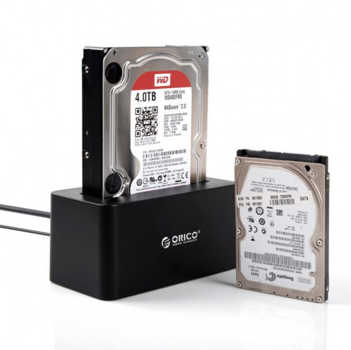 ORICO 6619US3 5Gbps Super Speed ​​USB 3.0 vers SATA Disque dur Station d'accueil pour 2,5 pouces / 3,5 pouces disque dur (Noir) SO692B1080-012