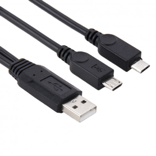 USB 2.0 Mâle à 2 Micro Câble USB Mâle, Longueur: Environ 30cm SU7310556-03