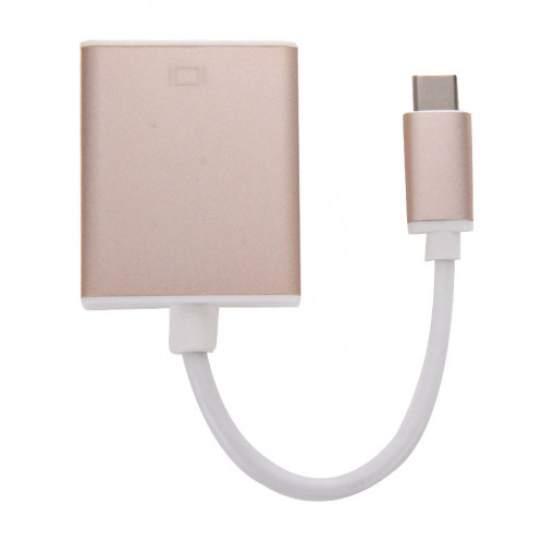Câble adaptateur USB-C / Type-C 3.1 vers HDMI 10cm, pour Galaxy S8 et S8 + / LG G6 / Huawei P10 et P10 Plus / Xiaomi Mi6 et Max 2 et autres smartphones (Gold) SH560J1276-05
