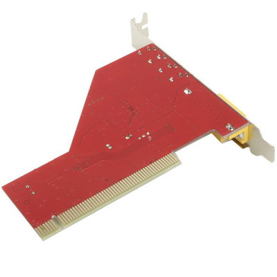 Carte son PCI 4 canaux Crystal (rouge) SC1013621-06