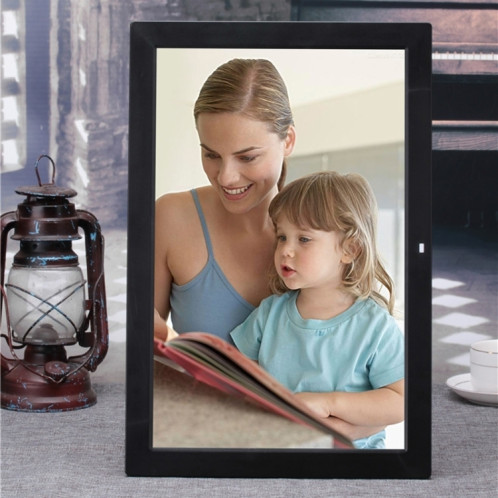 17-27 pouces, Cadre photo numérique de lecteur de musique et de film multimédia de 17 pouces avec télécommande, programme Mstar V59, prise en charge de la carte USB / SD / port HD, haut-parleur stéréo intégré SH006B1150-010