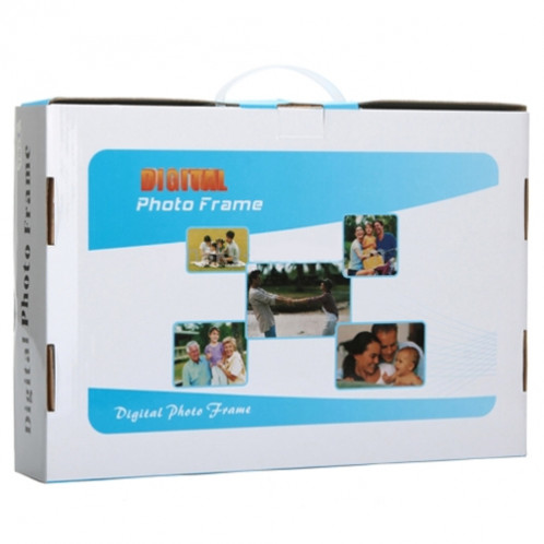 Cadre photo numérique multimédia à affichage LED de 14 pouces avec support et lecteur de musique et de film, prise en charge de la carte USB / SD / MS / MMC SH229B1967-010