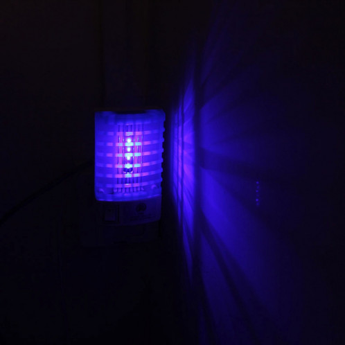 1W efficace 4-LED Mosquito Killer lampe de nuit, prise de l'UE, AC 220V (bleu) S10205369-07