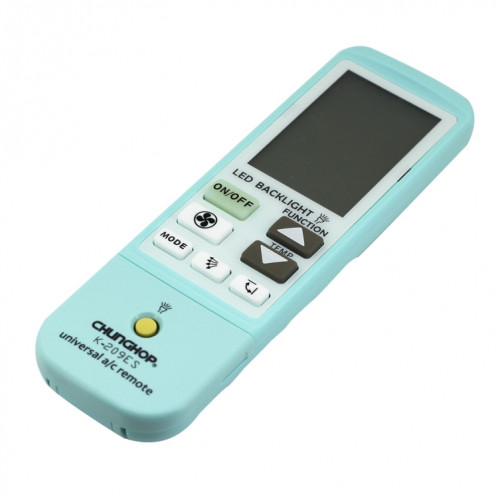 Télécommande universelle pour climatiseur K-209ES, fonction de thermomètre de soutien (bleu) SH039L970-07