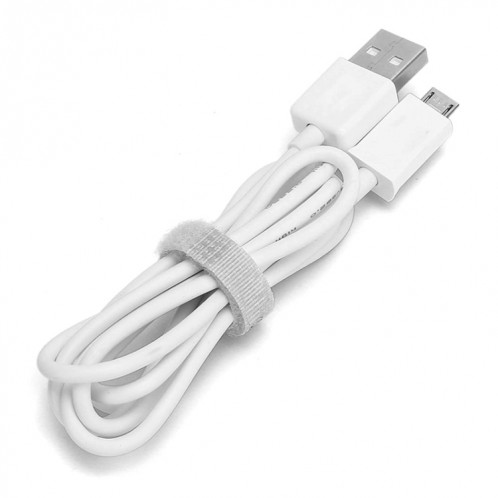 Câble de chargeur de synchronisation de données micro USB, longueur du câble : 1 m (blanc) SH222W1782-06