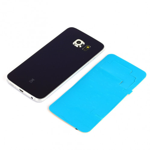 Coque arrière de batterie d'origine pour Samsung Galaxy S6 Edge / G925 (bleu foncé) SC966D999-06