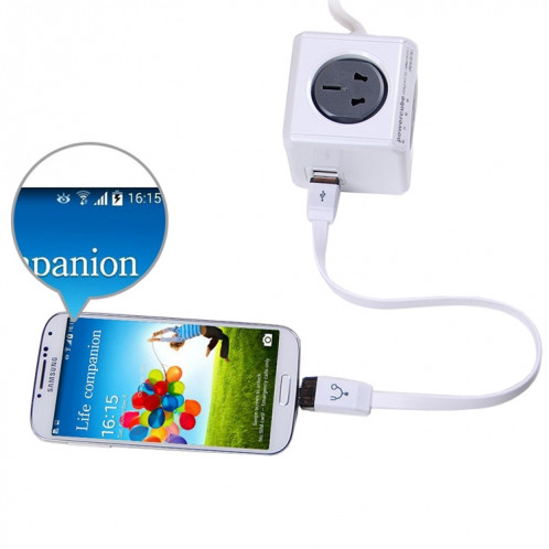 OTG-Y-01 USB 2.0 Mâle vers Micro USB Mâle + USB Femelle Câble de données de charge OTG pour téléphones / tablettes Android avec fonction OTG, longueur: 30 cm (blanc) SH821W1776-07