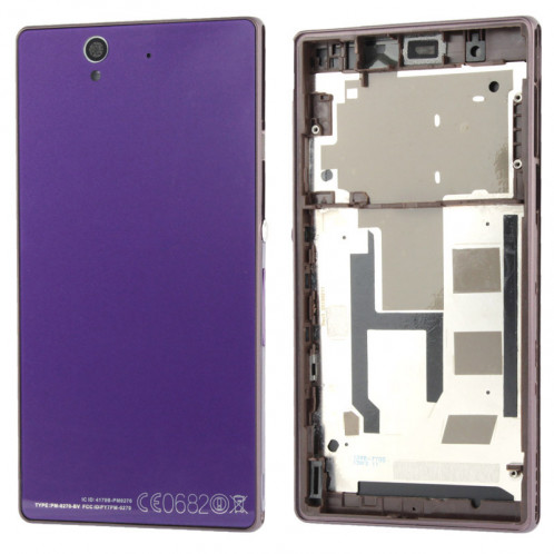 Middle Board + Cache Batterie pour Sony L36H (Violet) SM009P212-06