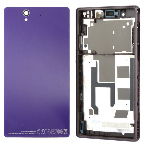 Middle Board + Cache Batterie pour Sony L36H (Violet) SM009P212-06